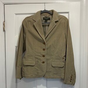 Eddie Bauer Tan Cotton Blazer Jacket